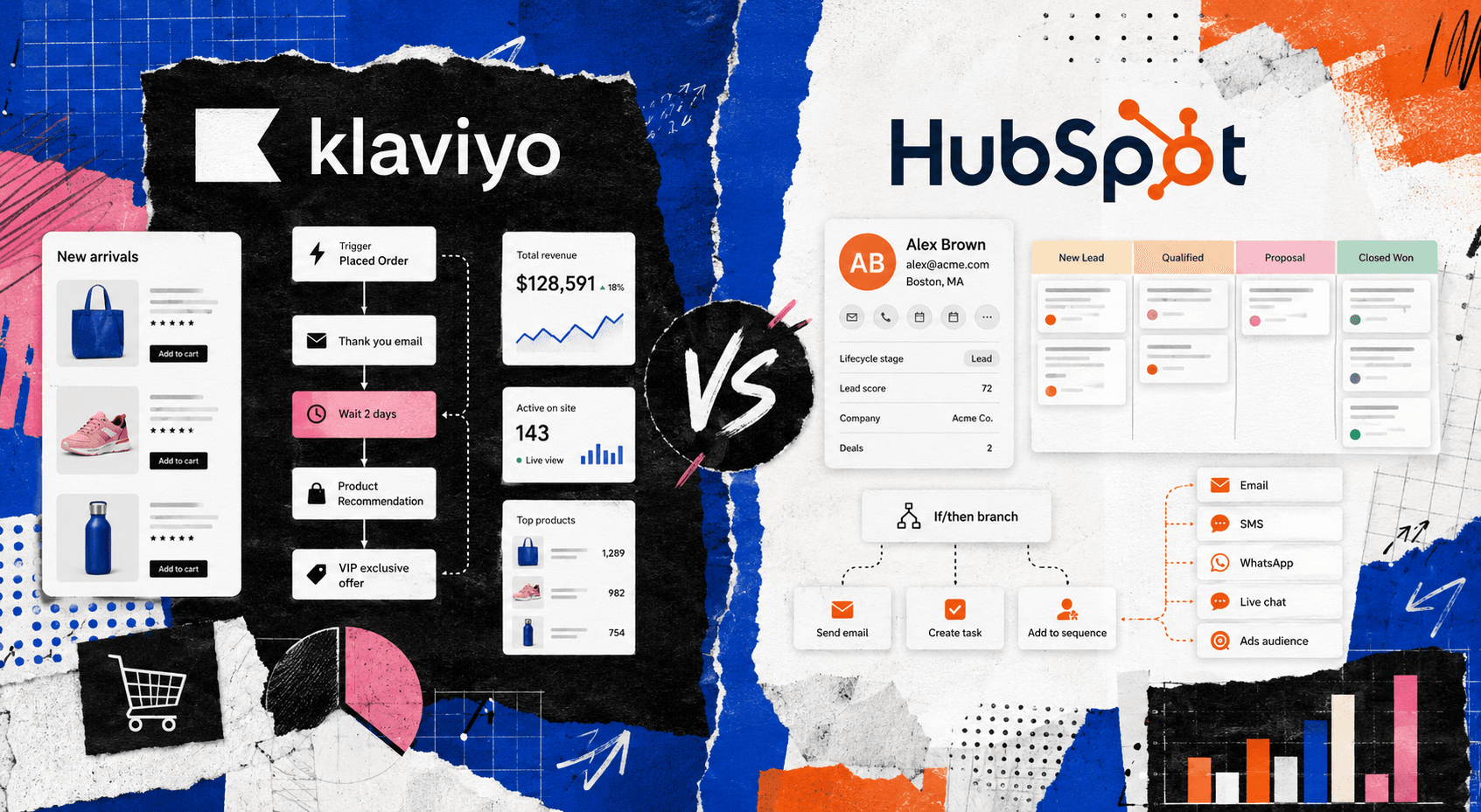 Klaviyo vs HubSpot platform comparison