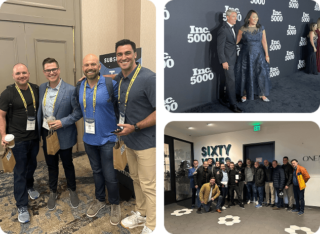 Sweat Pants Agency team at INC 5000 events and client gatherings