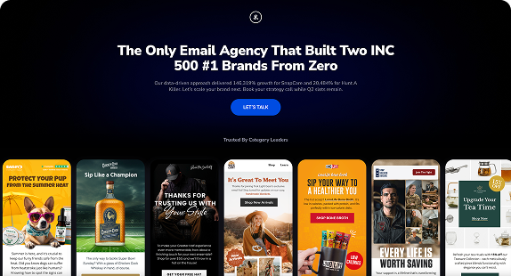 Sweat Pants Agency homepage