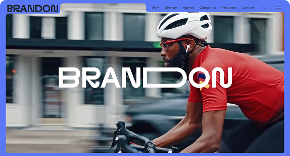 Homepage of the Brandon agency