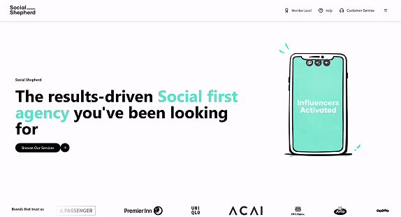 The Social Shepherd homepage