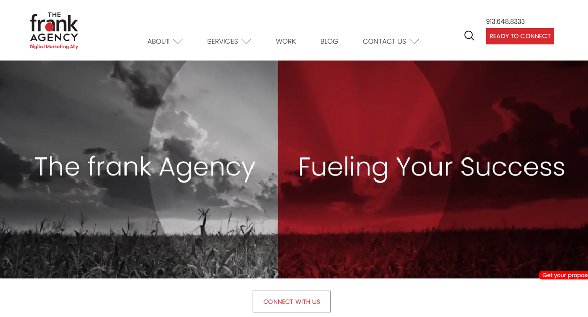 the frank Agency homepage